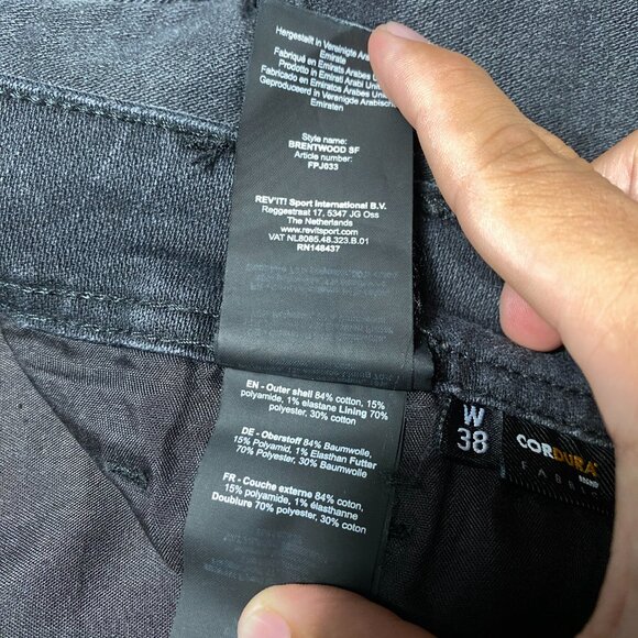 Rev'it! Brentwood Slim Fit Motorcycling Denim Pants Size 40x34 - Picture 5 of 13